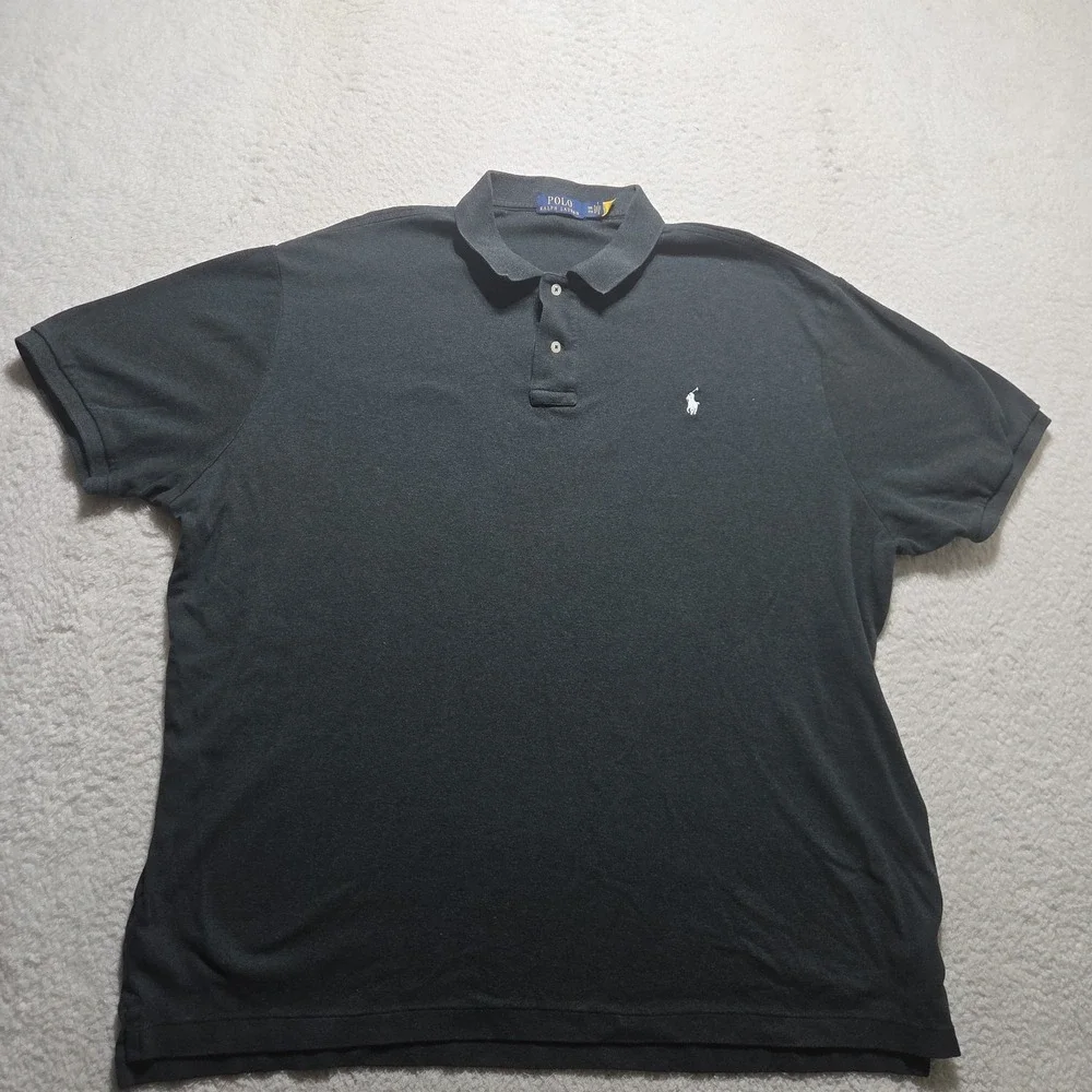 Polo Ralph Lauren Polo Men's Size XXL Black Shirt 100% Cotton Classic Preppy